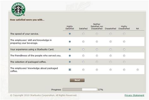 starbucks customer satisfaction survey results|Consumer Satisfaction for Starbucks .